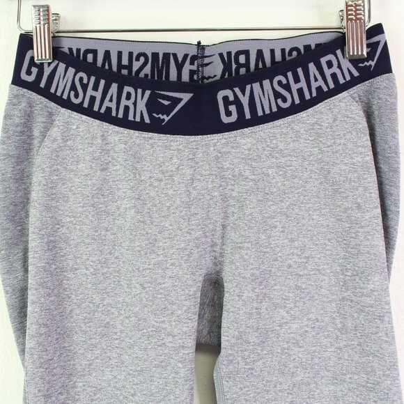 Gymshark Dry Flex Low Rise Leggings Grey Navy M - Picture 3 of 5